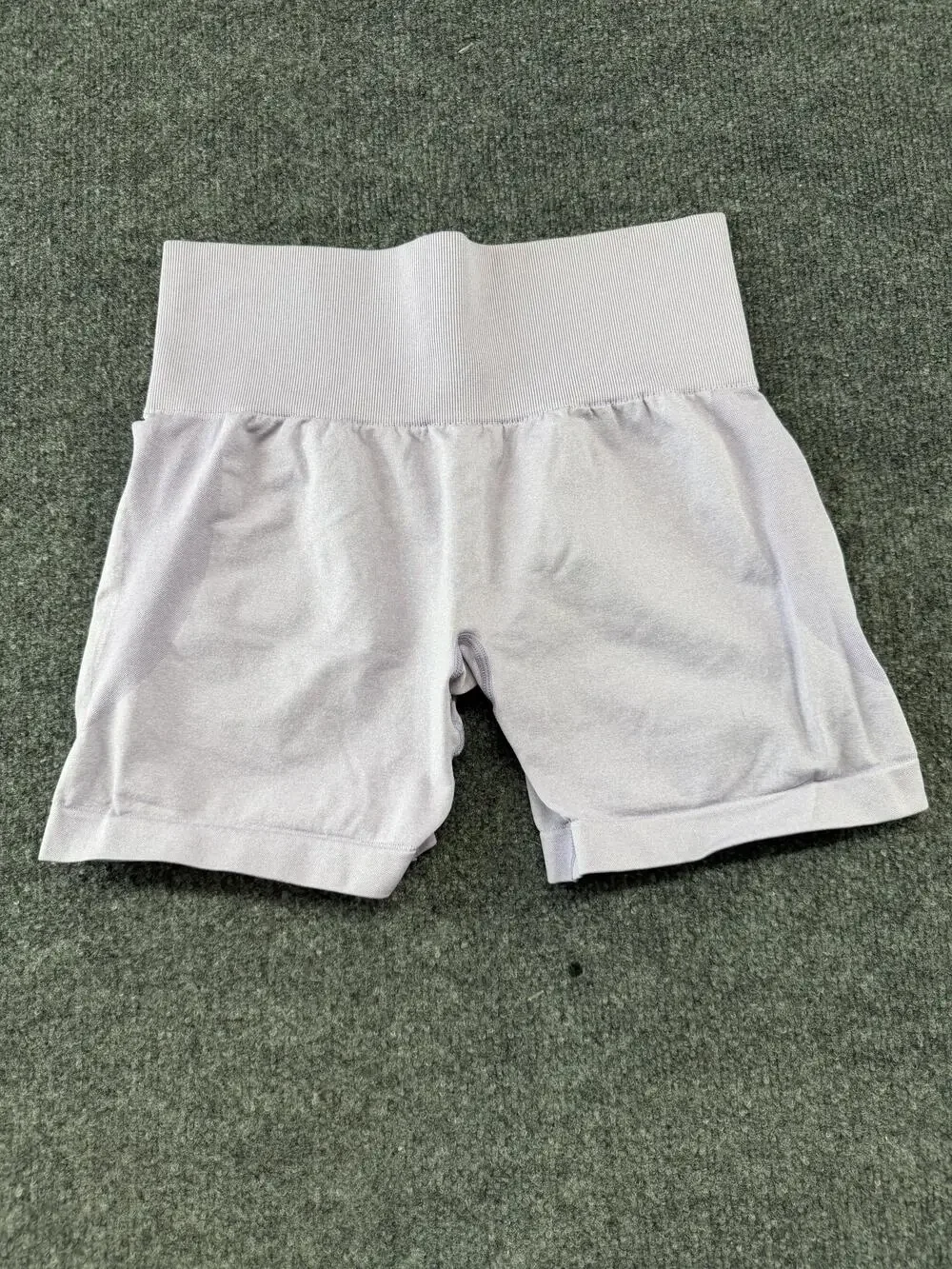G-FIT ATHLETICS Biker Shorts Womens Medium Purple High Waist 4.5 Inseam Yoga Gym
